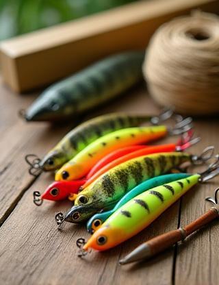Eco-friendly soy-based fishing lures set